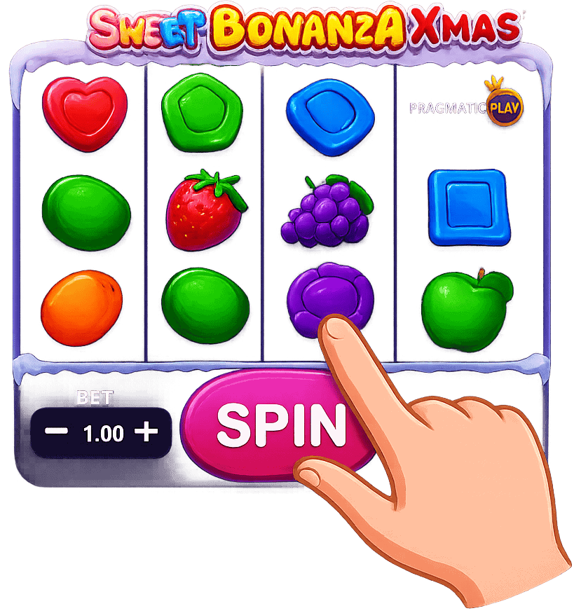 spinning the sweet bonanza xmas reela